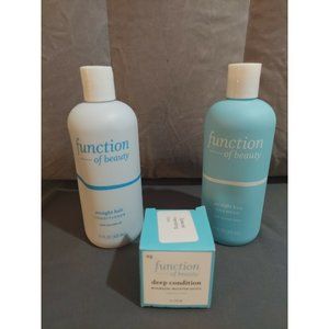 Function Of Beauty Straight Hair Shampoo & Conditioner With Additive